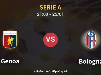 🔴 Trực Tiếp: Genoa 0-1 Bologna – Link Xem Serie A (Full HD)