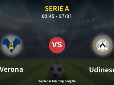 Kết Quả: Verona 1-3 Udinese – Highlight & Bàn Thắng | Serie A