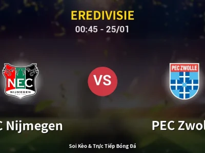 Kết Quả: NEC Nijmegen 2-1 PEC Zwolle – Highlight & Bàn Thắng | Eredivisie
