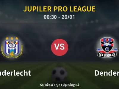 Kết Quả: Anderlecht 0-0 Dender – Highlight & Bàn Thắng | Jupiler Pro League