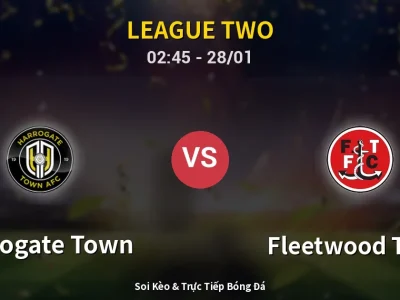 Kết Quả: Harrogate Town 1-2 Fleetwood Town – Highlight & Bàn Thắng | League Two