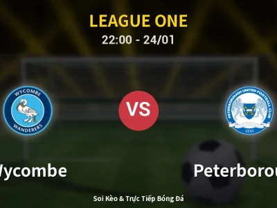 Soi Kèo Wycombe vs Peterborough – 22:00 24/01 | Nhận Định, Dự Đoán Tỷ Số