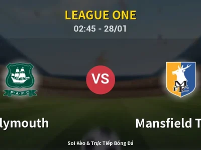 Kết Quả: Plymouth 1-1 Mansfield Town – Highlight & Bàn Thắng | League One