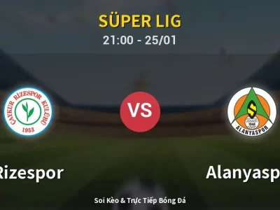 🔴 Trực Tiếp: Rizespor 0-0 Alanyaspor – Link Xem Süper Lig (Full HD)