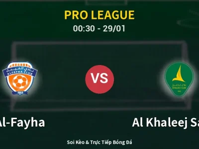 Kết Quả: Al-Fayha 3-1 Al Khaleej Saihat – Highlight & Bàn Thắng | Pro League