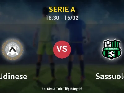 Kết Quả: Udinese 1-2 Sassuolo – Highlight & Bàn Thắng | Serie A