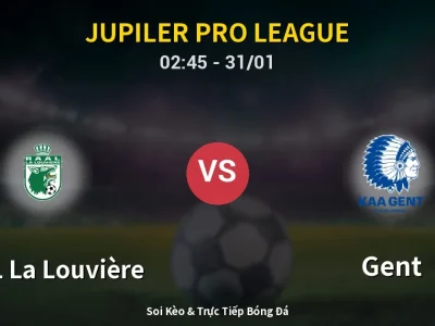 Kết Quả: RAAL La Louvière 1-1 Gent – Highlight & Bàn Thắng | Jupiler Pro League