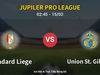 Kết Quả: Standard Liege 1-1 Union St. Gilloise – Highlight & Bàn Thắng | Jupiler Pro League
