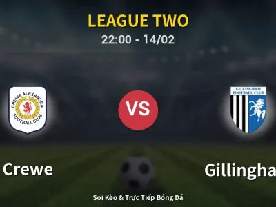 Soi Kèo Crewe vs Gillingham – 22:00 14/02 | Nhận Định, Dự Đoán Tỷ Số