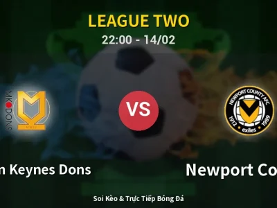 Soi Kèo Milton Keynes Dons vs Newport County – 22:00 14/02 | Nhận Định, Dự Đoán Tỷ Số