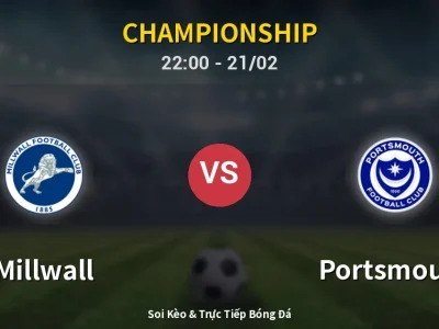 🔴 Trực Tiếp: Millwall 0-0 Portsmouth – Link Xem Championship (Full HD)