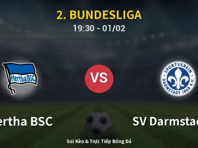 🔴 Trực Tiếp: Hertha BSC 2-1 SV Darmstadt 98 – Link Xem 2. Bundesliga (Full HD)
