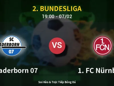 Kết Quả: SC Paderborn 07 2-1 1. FC Nürnberg – Highlight & Bàn Thắng | 2. Bundesliga