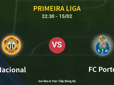 🔴 Trực Tiếp: Nacional 0-0 FC Porto – Link Xem Primeira Liga (Full HD)