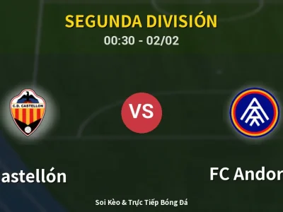 Kết Quả: Castellón 2-0 FC Andorra – Highlight & Bàn Thắng | Segunda División