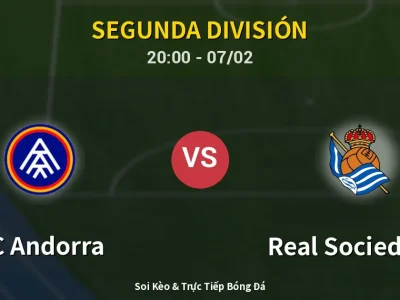🔴 Trực Tiếp: FC Andorra 1-1 Real Sociedad II – Link Xem Segunda División (Full HD)