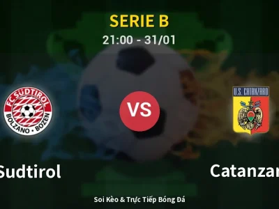 🔴 Trực Tiếp: Sudtirol 2-1 Catanzaro – Link Xem Serie B (Full HD)