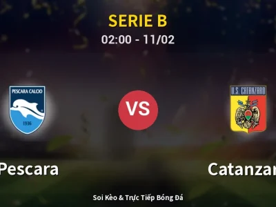 Kết Quả: Pescara 0-2 Catanzaro – Highlight & Bàn Thắng | Serie B