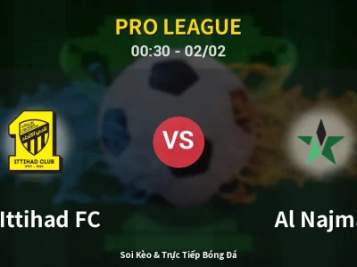 Kết Quả: Al-Ittihad FC 1-0 Al Najma – Highlight & Bàn Thắng | Pro League