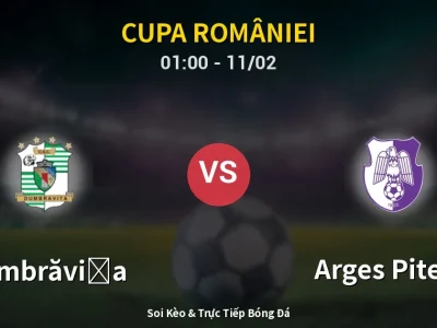 Kết Quả: Dumbrăviţa 1-2 Arges Pitesti – Highlight & Bàn Thắng | Cupa României