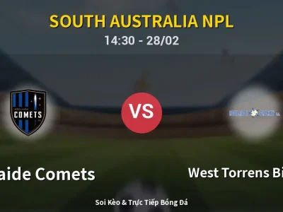 🔴 Trực Tiếp: Adelaide Comets 0-1 West Torrens Birkalla – Link Xem South Australia NPL (Full HD)