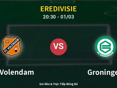 Kết Quả: FC Volendam 3-2 Groningen – Highlight & Bàn Thắng | Eredivisie
