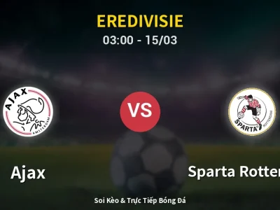 Kết Quả: Ajax 4-0 Sparta Rotterdam – Highlight & Bàn Thắng | Eredivisie