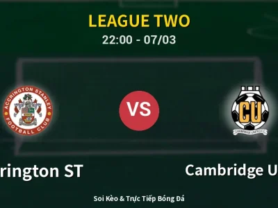 Soi Kèo Accrington ST vs Cambridge United – 22:00 07/03 | Nhận Định, Dự Đoán Tỷ Số
