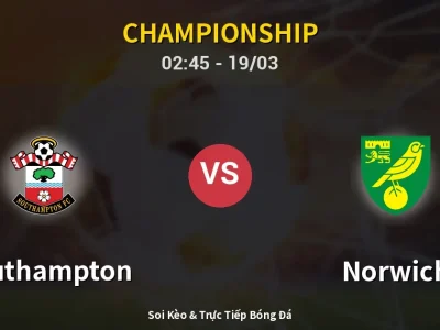 Kết Quả: Southampton 1-0 Norwich – Highlight & Bàn Thắng | Championship