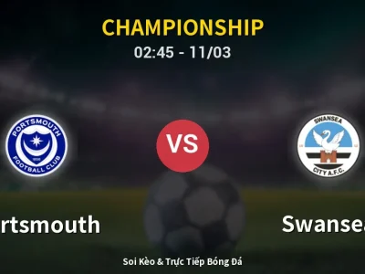 Kết Quả: Portsmouth 1-2 Swansea – Highlight & Bàn Thắng | Championship