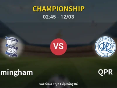 Kết Quả: Birmingham 1-0 QPR – Highlight & Bàn Thắng | Championship