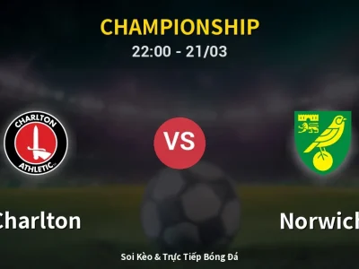 Soi Kèo Charlton vs Norwich – 22:00 21/03 | Nhận Định, Dự Đoán Tỷ Số