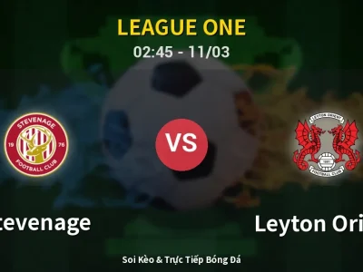 Kết Quả: Stevenage 1-2 Leyton Orient – Highlight & Bàn Thắng | League One