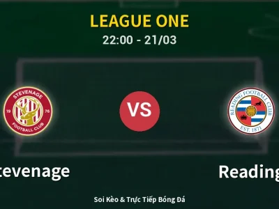 Soi Kèo Stevenage vs Reading – 22:00 21/03 | Nhận Định, Dự Đoán Tỷ Số