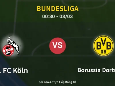 Kết Quả: 1. FC Köln 1-2 Borussia Dortmund – Highlight & Bàn Thắng | Bundesliga