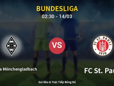 Kết Quả: Borussia Mönchengladbach 2-0 FC St. Pauli – Highlight & Bàn Thắng | Bundesliga