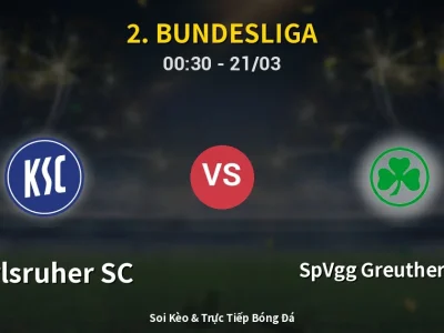 Kết Quả: Karlsruher SC 3-1 SpVgg Greuther Fürth – Highlight & Bàn Thắng | 2. Bundesliga
