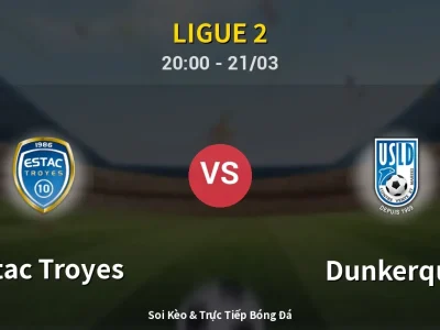 🔴 Trực Tiếp: Estac Troyes 2-1 Dunkerque – Link Xem Ligue 2 (Full HD)