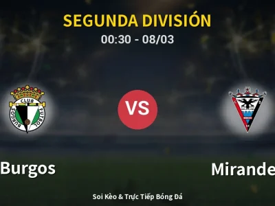 Kết Quả: Burgos 2-0 Mirandes – Highlight & Bàn Thắng | Segunda División