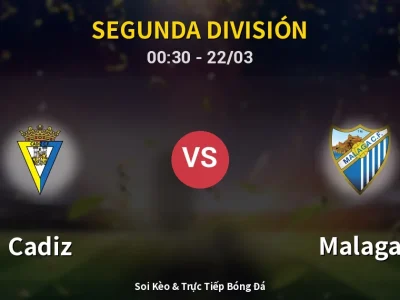 Kết Quả: Cadiz 0-3 Malaga – Highlight & Bàn Thắng | Segunda División