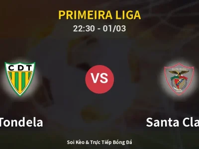 🔴 Trực Tiếp: Tondela 0-0 Santa Clara – Link Xem Primeira Liga (Full HD)