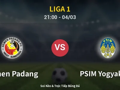 Soi Kèo Semen Padang vs PSIM Yogyakarta – 21:00 04/03 | Nhận Định, Dự Đoán Tỷ Số
