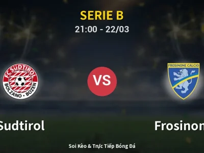🔴 Trực Tiếp: Sudtirol 0-1 Frosinone – Link Xem Serie B (Full HD)