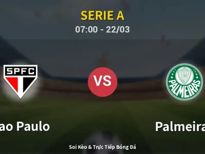 Kết Quả: Sao Paulo 0-1 Palmeiras – Highlight & Bàn Thắng | Serie A