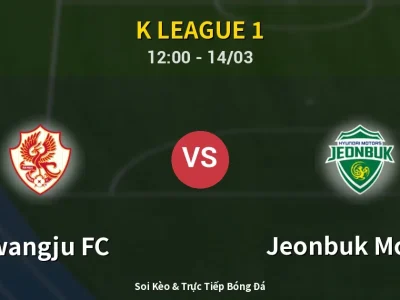 Kết Quả: Gwangju FC 0-0 Jeonbuk Motors – Highlight & Bàn Thắng | K League 1