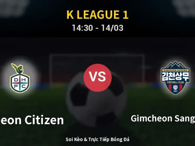 Kết Quả: Daejeon Citizen 1-1 Gimcheon Sangmu FC – Highlight & Bàn Thắng | K League 1