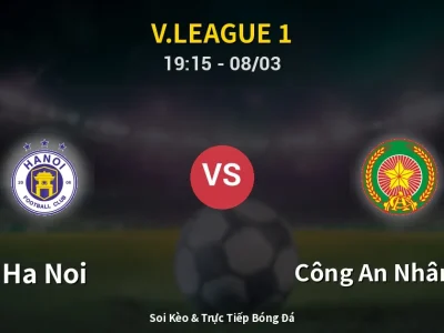 🔴 Trực Tiếp: Ha Noi 2-0 Công An Nhân Dân – Link Xem V.League 1 (Full HD)