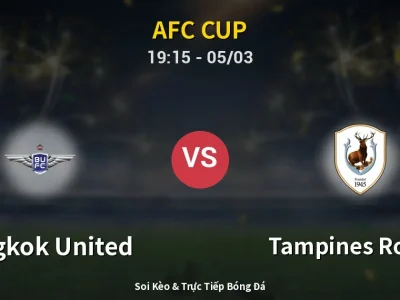 Kết Quả: Bangkok United 2-1 Tampines Rovers – Highlight & Bàn Thắng | AFC Cup