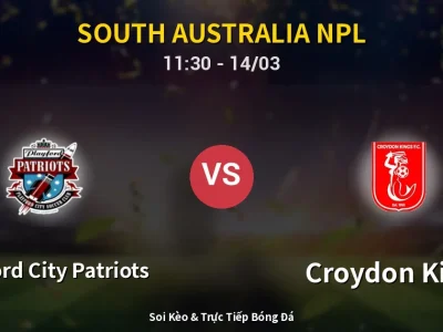 Kết Quả: Playford City Patriots 2-0 Croydon Kings – Highlight & Bàn Thắng | South Australia NPL
