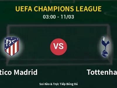 Kết Quả: Atletico Madrid 5-2 Tottenham – Highlight & Bàn Thắng | UEFA Champions League